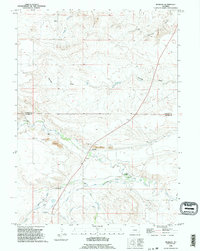 Meriden 1990 topographic map thumbnail