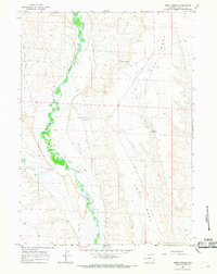 Mesa Spring 1964 topographic map thumbnail
