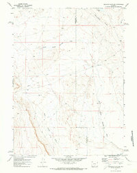 Mexican Flats NW 1970 topographic map thumbnail