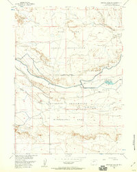 Mexican Pass SW 1958 topographic map thumbnail