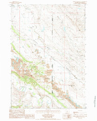 Middle Creek Butte topographic map thumbnail