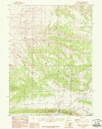 Minnies Gap 1987 topographic map thumbnail