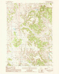 Missouri Buttes 1984 topographic map thumbnail