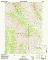Monument Peak 1991 topographic map thumbnail