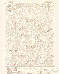 Monument Ridge 1986 topographic map thumbnail
