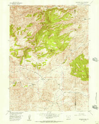 Moonshine Peak 1955 topographic map thumbnail