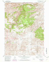 Moonshine Peak 1955 topographic map thumbnail