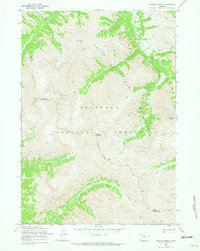 Mount Burwell 1969 topographic map thumbnail