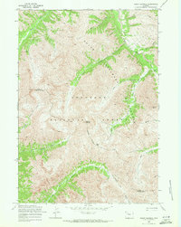 Mount Burwell 1969 topographic map thumbnail
