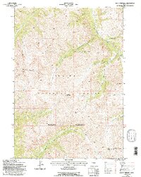Mount Burwell 1991 topographic map thumbnail