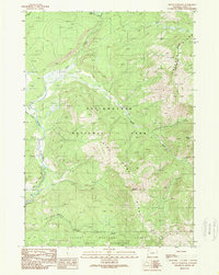 Mount Hancock 1989 topographic map thumbnail