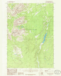 Mount Holmes 1986 topographic map thumbnail