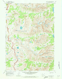 Mount Moran 1968 topographic map thumbnail