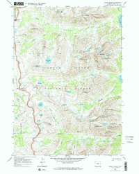 Mount Moran 1968 topographic map thumbnail