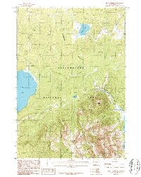 Mount Sheridan 1986 topographic map thumbnail