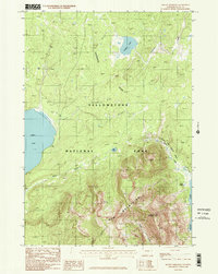 Mount Sheridan 1986 topographic map thumbnail