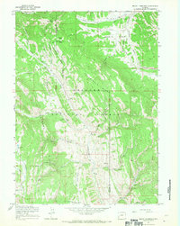 Mount Thompson 1967 topographic map thumbnail