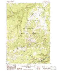 Mount Washburn 1986 topographic map thumbnail