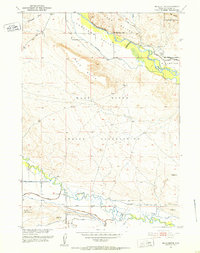 Mule Butte 1951 topographic map thumbnail