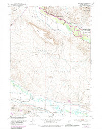 Mule Butte 1951 topographic map thumbnail