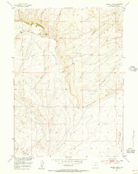 Muskrat Basin 1952 topographic map thumbnail