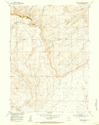 Muskrat Basin 1952 topographic map thumbnail