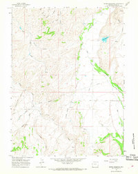 Myers Reservoir 1965 topographic map thumbnail