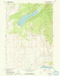 New Fork Lakes 1967 topographic map thumbnail