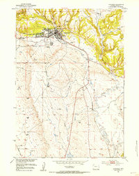 Newcastle 1951 topographic map thumbnail