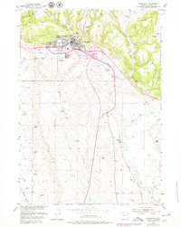 Newcastle 1951 topographic map thumbnail
