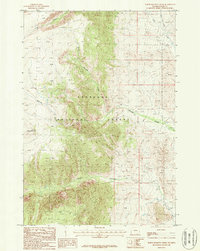 North Bennett Creek 1987 topographic map preview