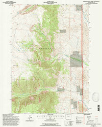 North Bennett Creek 1991 topographic map thumbnail