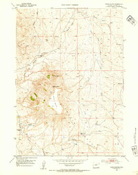 North Butte 1953 topographic map thumbnail