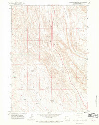 North Emblem Reservoir 1966 topographic map preview