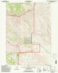 North Fork Pickett Creek 1991 topographic map thumbnail