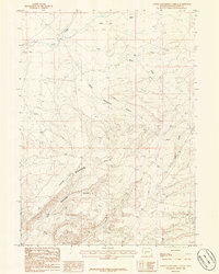 North Packsaddle Canyon 1986 topographic map thumbnail