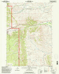 North Ridge 1993 topographic map thumbnail