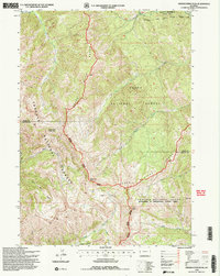 Observation Peak 1996 topographic map thumbnail