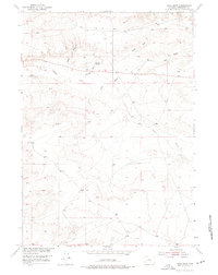 Ocla Draw 1952 topographic map thumbnail