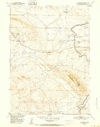 Oil Mountain 1951 topographic map thumbnail