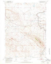 Oil Mountain 1951 topographic map thumbnail