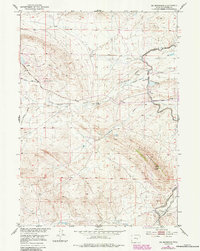 Oil Mountain 1951 topographic map thumbnail