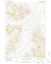 Oliver Draw 1972 topographic map thumbnail
