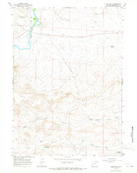 Olsen Ranch 1964 topographic map thumbnail
