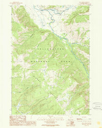 Opal Creek 1989 topographic map thumbnail