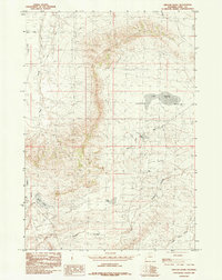 Oregon Basin 1985 topographic map thumbnail
