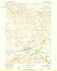 Orin 1950 topographic map thumbnail
