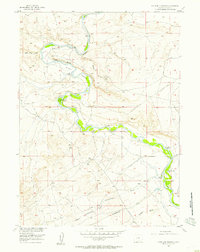 Overland Crossing 1955 topographic map preview