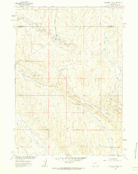 Packsaddle Creek 1960 topographic map thumbnail