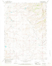 Pass Creek 1964 topographic map thumbnail